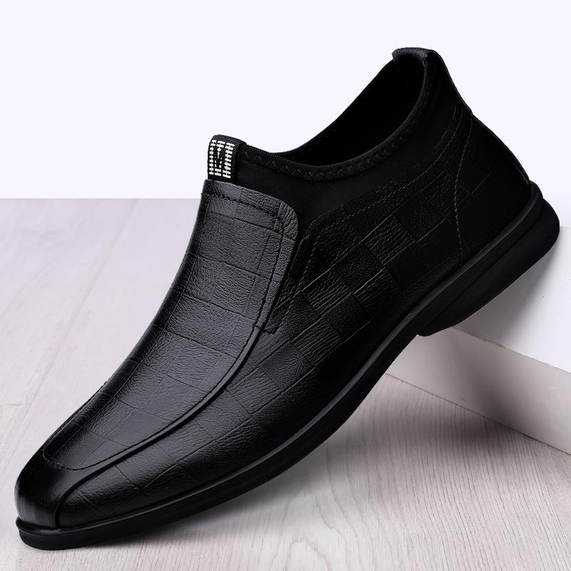 Fashion Fashion Male Business Shoes Genuine Leather Mens All-match Loafers Outdoor Men Casual Shoes Classic Mens Slip On Driving Shoes