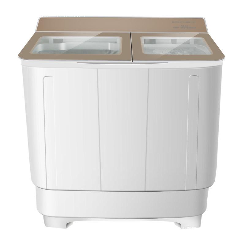 Dual Tub Semi-Automatic Washing Machine, 10kg Large Capacity for Dorms & Rentals