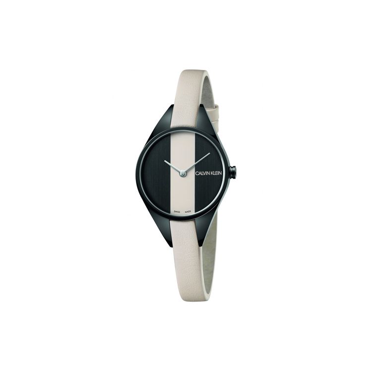 

Calvin Klein Quartz Watch Leather Strap 29Mm Black Dial 30M Water Resistant Women watches K8P237X1 Black Dial