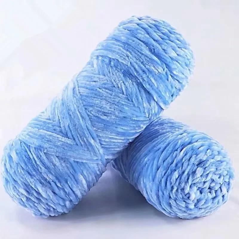 6pcs 600g Chenille Yarn  Washable & Ultra Durable Crochet Velvet Yarn Resilient Yarn for Cushions Bags Knitting Projects DIY Craft Supplies