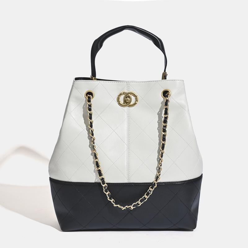 Schicke Retro Wildleder Diamantmuster Leder Tragetasche für Damen