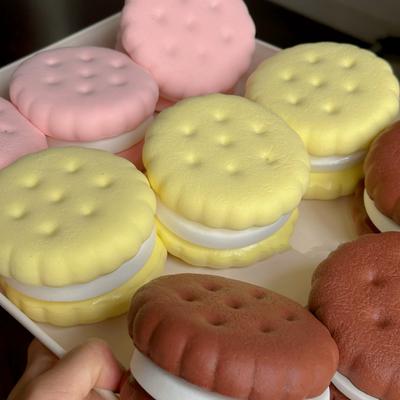 Squishy Simulated Cake Squeeze Toy Stress Relief Slow Rising Sensory Fidget For Anxiety Adhd Autism Gifts Relaxing Gifts