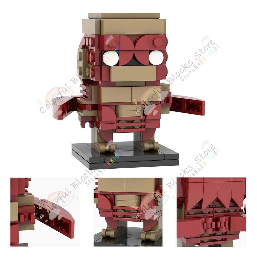 Horror Movie Series Creative Building Blocks DIY Squareheads Characters Models MOC Assembled Bricks Toys Surprise Gifts For Kids