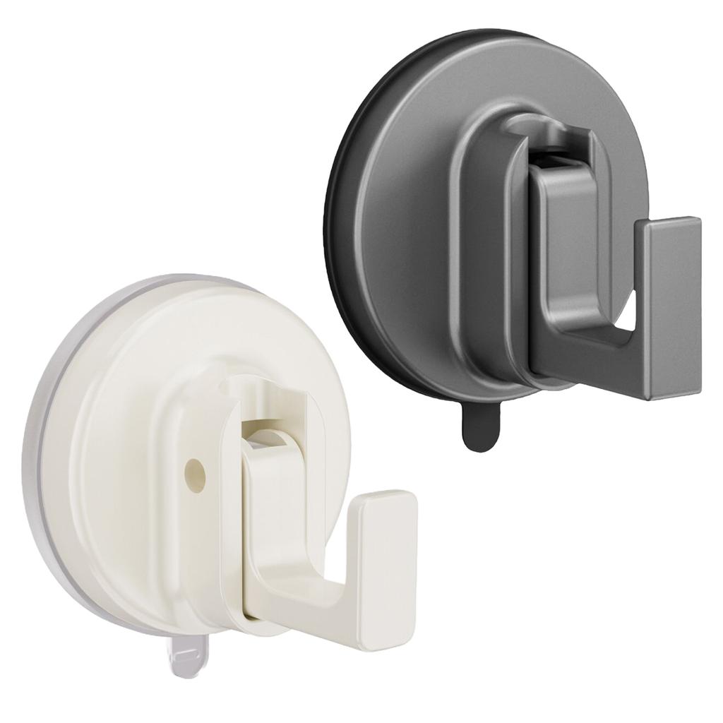 2 Packs Suction Cup Hooks Easy To Install No-Drill Suction Hooks Vacuum Suction Hooks for Bathroom Shower Window Kitchen Tile