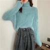 2025 Winter Women's High Neck Slim Fit Thickened Plush Knit Sweater
