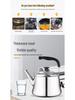 Stainless Steel Whistling Kettle for Induction & Gas Stoves - Large Capacity