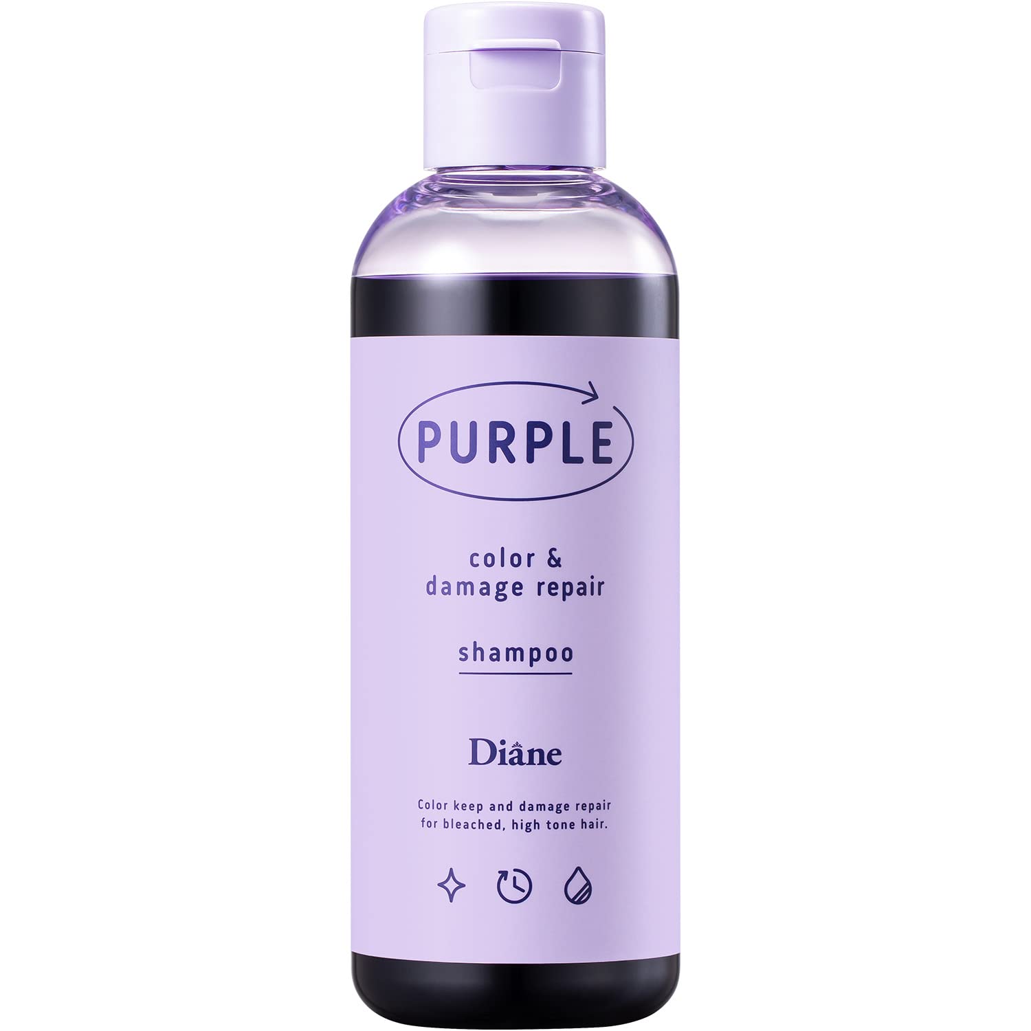 

Diane Color Shampoo Purple [Reduces yellowing, charges color and repairs damage] Cool colors 200ml