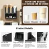 Modern Cup Storage Solution Multilayer Shelf With Open Front Design For Family And Commercial Use