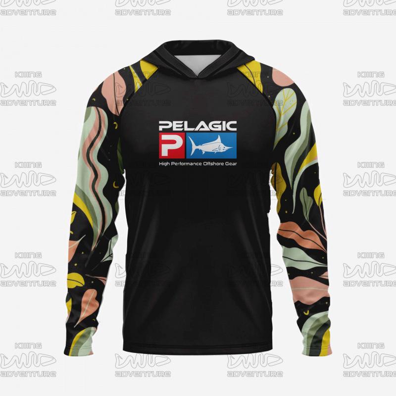 Pelagic Unisex Outdoor Sea Fishing Hooded Sun and Mosquito Protection Shirt Small 2990₽