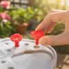 Leak Proof Feeder Accessories 8Pcs Hummingbird Replacement Flowers, Bee-Proof Silicone Durable Flowers Feeding Ports, Universal Outdoor Parts