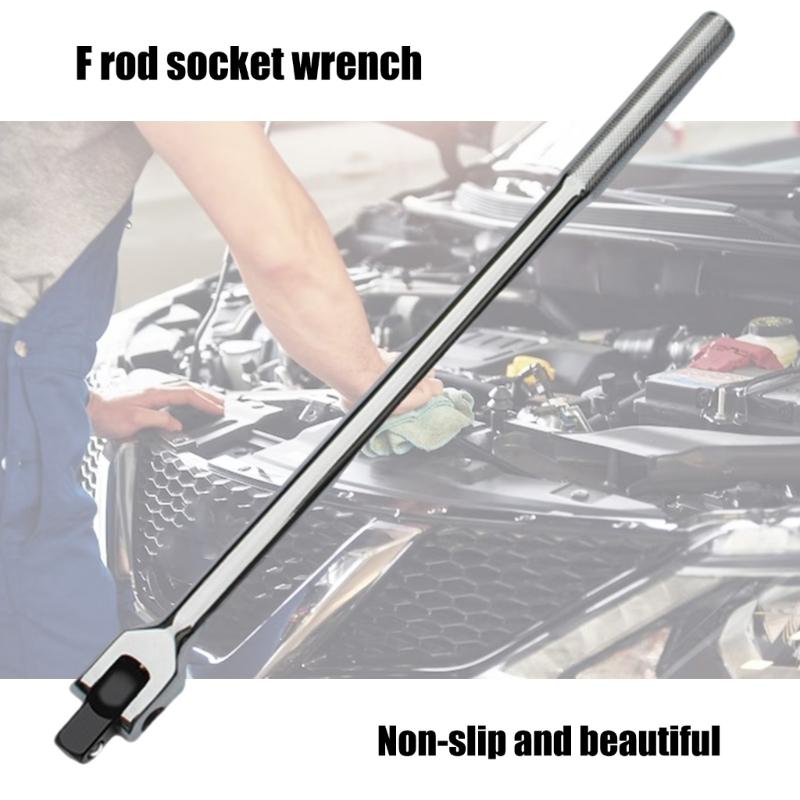 Easy to Use F Rod Socket Wrench Automotive Hand Tool High Carbon Steel Sleeve Spanner for Professional Car Repair Work