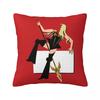 Concours Eurovision de la Chanson Drapeaux Cœurs Esc Ebu Eurofans Taie d'Oreiller Housse de Coussin Musical Décoration Taie d'Oreiller Pour Voiture 45X45Cm