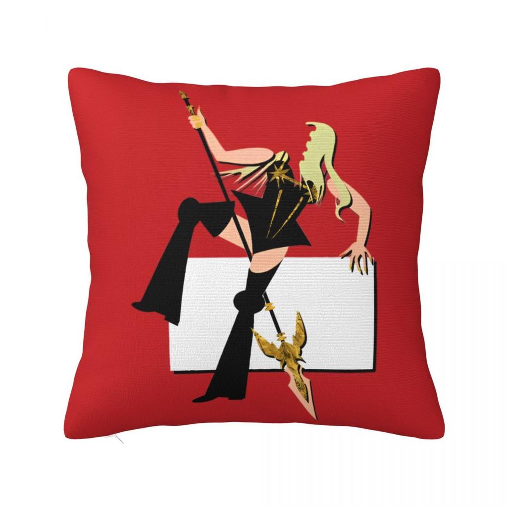 Concours Eurovision de la Chanson Drapeaux Cœurs Esc Ebu Eurofans Taie d'Oreiller Housse de Coussin Musical Décoration Taie d'Oreiller Pour Voiture 45X45Cm