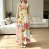 Women’s Versatile Floral Sleeveless Dress Spring & Summer Maxi,Lightweight Flowy,Elegant,Ideal for Daily,Outdoor,Vacation