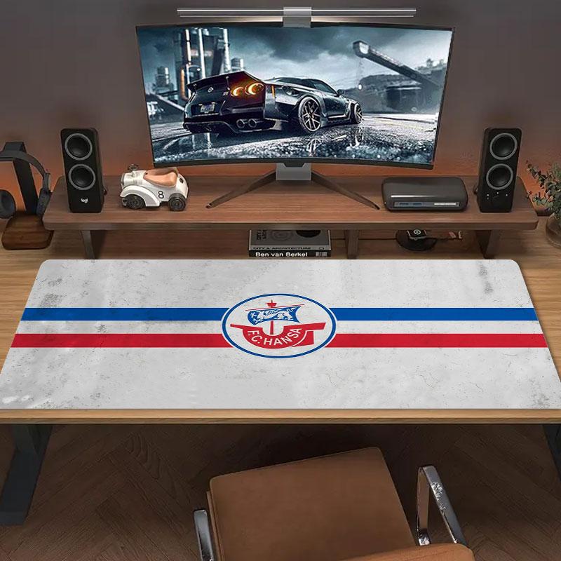 Hansa Fc Badge Large Size Mouse Pad Large Gaming Table Cushion Nonslip Laptop Tablet Big Mousepad Xxl Mat Mini Pc Playmat With Lock Edge
