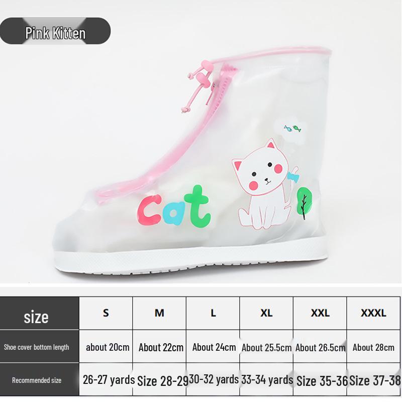 

Детские водонепроницаемые нескользящие чехлы для резиновых сапог для мальчиков и девочек - Толстые, износостойкие, с мультяшным дизайном M [Size 28-29]