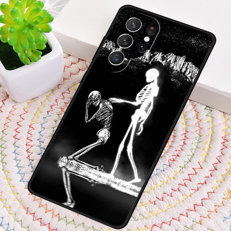 Skelett Röntgen TPU Handyhülle für Samsung Galaxy note 10 pro S26 S25 S24 S23 S22 Ultra Plus S21 FE S20 Stoßfeste Hülle
