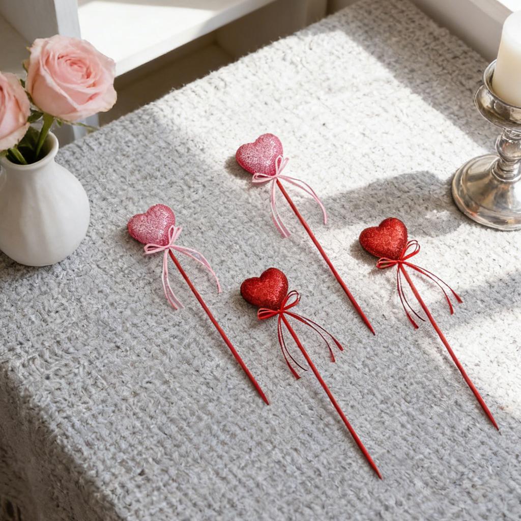 Liebe Ausschnitte Schaum Glitzer Liebe Schleife Blumenzweige, Festliche Atmosphäre