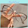 Fashion Blue Light Blocking Glasses With Metal Frame For Round Faces And Ethnic Style