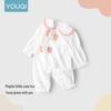 Baby Girl's Long-Sleeve Bow Romper