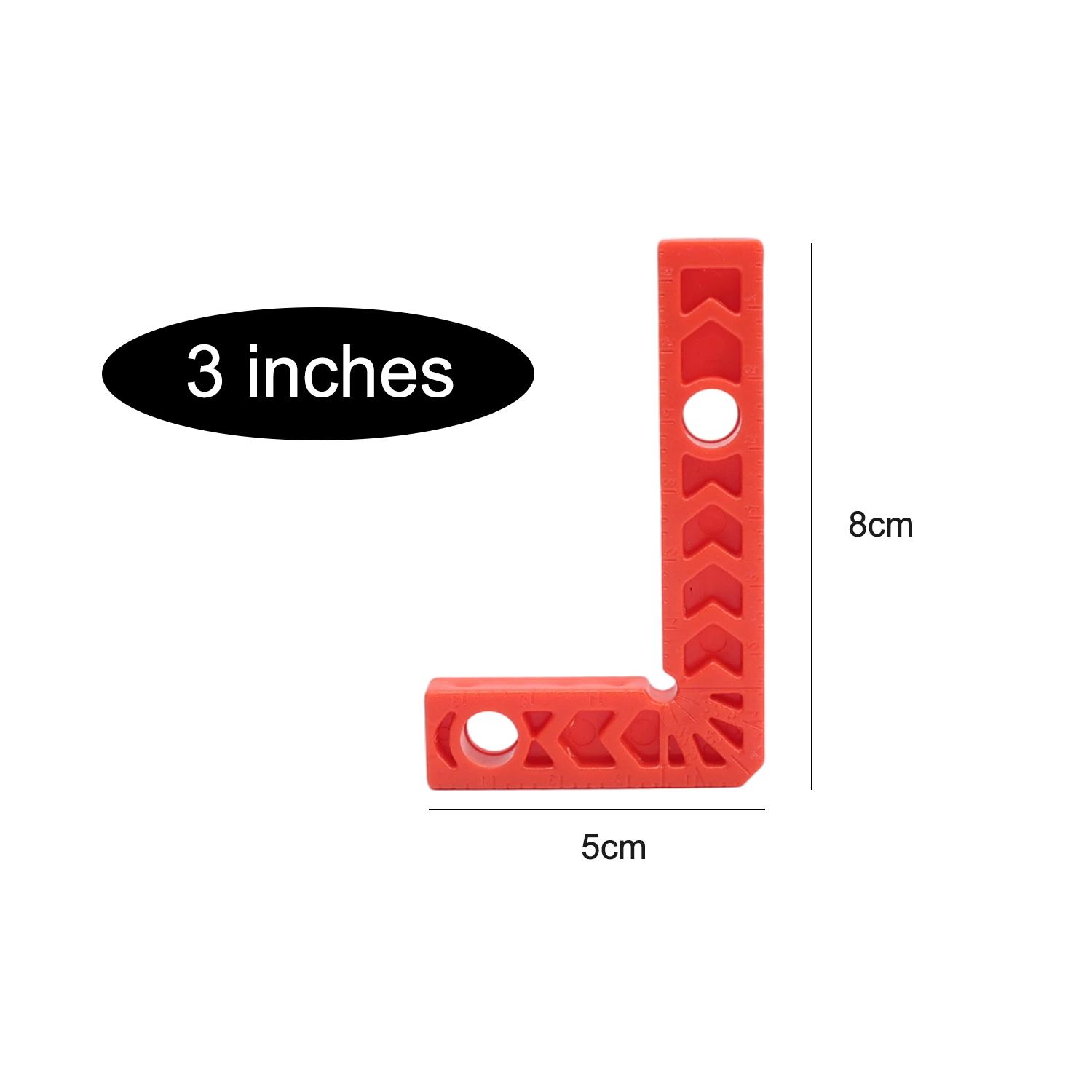 

4/1pcs 90 Degree Positioning Squares with Locking Clips L-Shaped Right Angle Ruler Holder Spacer Fixing Clamps Woodworking Tools