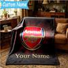 Custom Name Monaco Crest Emblem Blanket Bedding Blanket for Women Men, Soft Throw Blankets for Couch,Bed, Picnic, Christmas Gifts