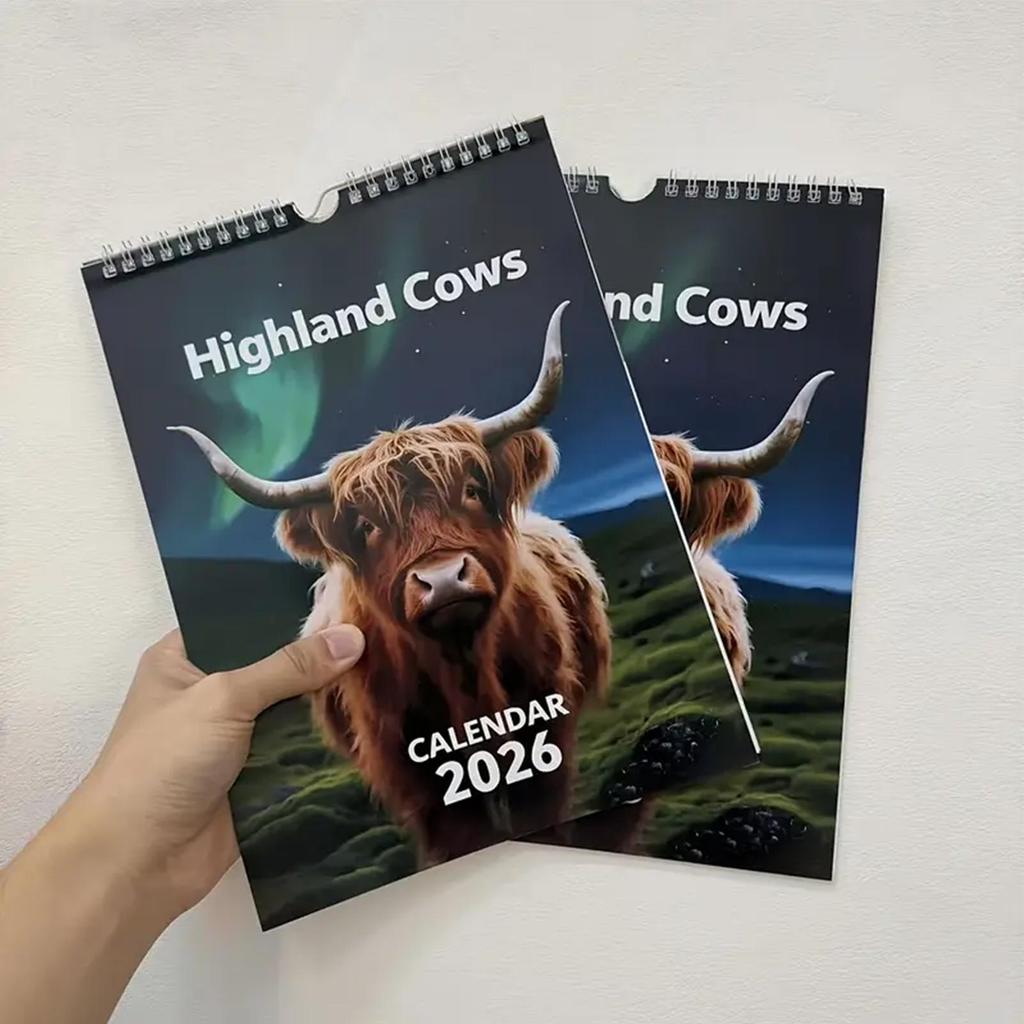 2026 Cattle Wall Calendar 12 Month Large Poster For Farm & Country Life Lovers Farmers Ranchers, Cattle Show Adults Unique Gife