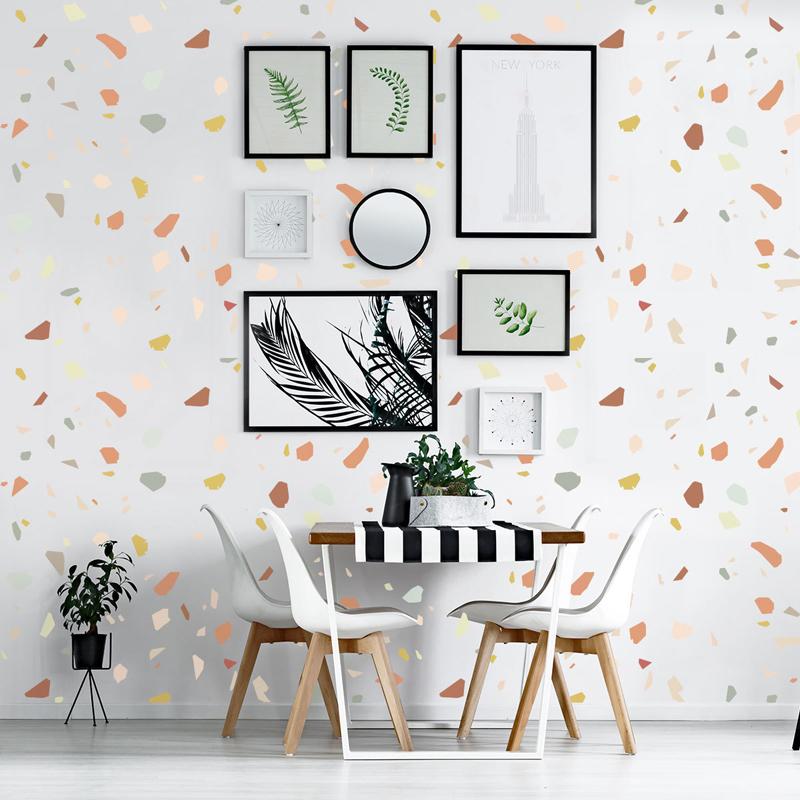 Creative Colorful Stones Wall Sticker Nordic Concise Style Vinyl DIY Kids Living Room Bedroom Mural Decal Home Decoration