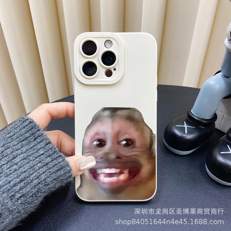 Laughing Monkey Applies To iPhone 15 Mobile Phone Case Iphone12promax Set 14/13/11/XSMAX Pupil Eye 16