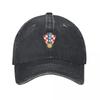 Croatia National Football Team Baseball Cap Trucker Cap Icon Hat Unisex For The Sun Hats for Unisex Unisexs Caps Womens