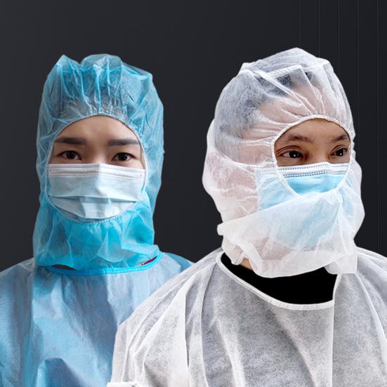 5/10/15Pcs Disposable Beard Hair Net Full Face Bouffant Hood Cap Unisex Universal Food Service Cooking Non-Woven Head Cover Hairnet