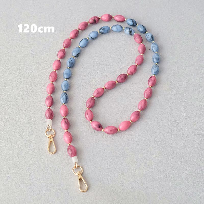

DIY Phone Chain Anti-lost Crossbody Bag Chain Fashion Mobile Phone Lanyard Bag Accessory Pink-120cm