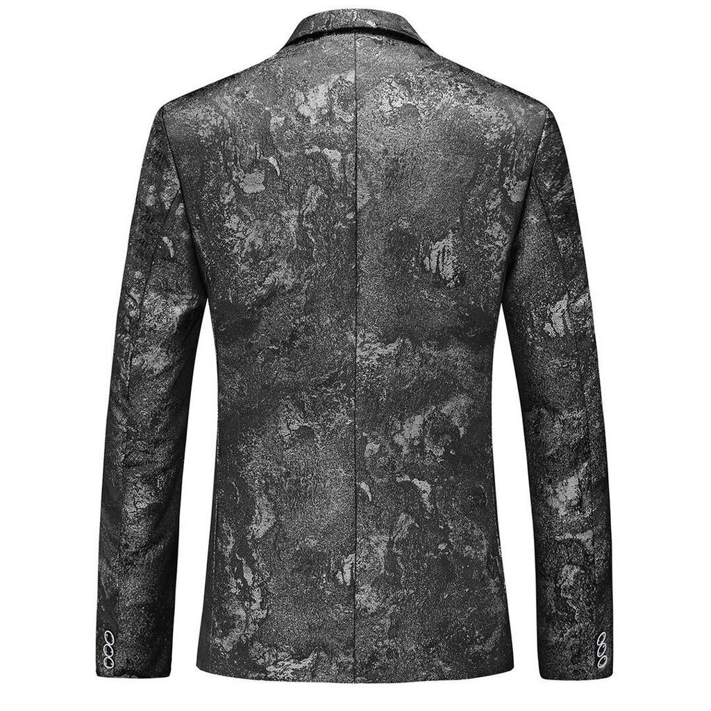 Spring Autumn Pint Blazer Men Business Social Suit Jacket Male Slim Fit Dress Male Jacquard Blazers Coats