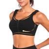 Sports Wire-Free Bra with Large Cup and Front Zipper