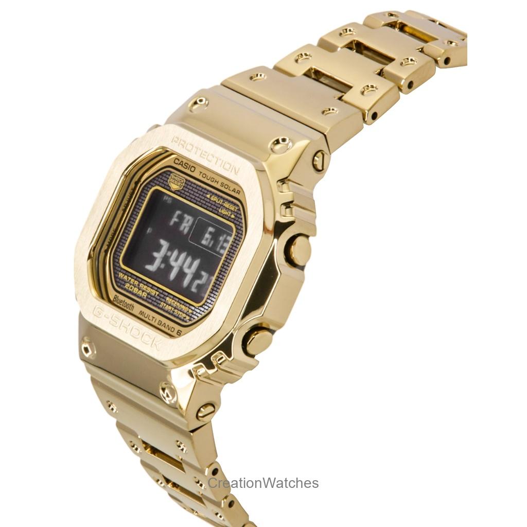 Casio G-Shock Full Metal Digital Smartphone Link Stainless Steel Solar GMW-B5000GD-9 200M Men's Watch