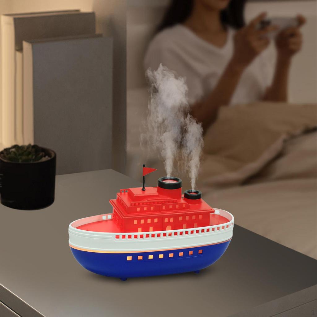 Аромадиффузор на 300 мл в виде парохода для тихого декора комнаты