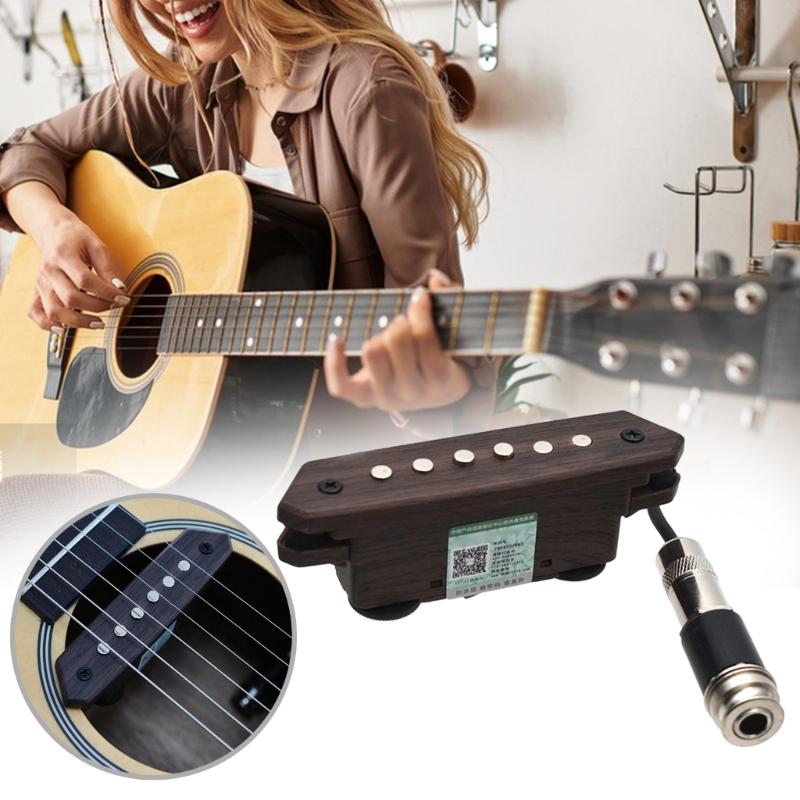 Sound Hole Magnetic Pickup Transducer Replacement Magnetic Transducer Sound Hole Pickup Humbucker Guitar Accessories
