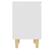 Nightstands with Solid Wood Legs 2 pcs White 40x30x50 cm