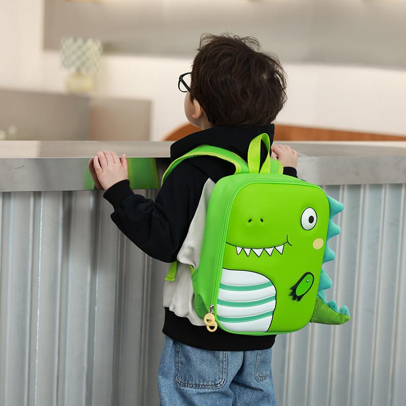 Cute And Stylish 3d Dinosaur Kids Backpack With Breathable Oxford Fabric Design