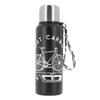 Insulated Bottle - Campei - Picture Unique - 600 Ml - Stainless Steel - Black