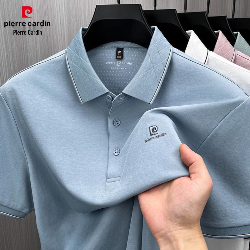 

Pierre Cardin Men s Breathable Short-Sleeve Polo Shirt 2XL
