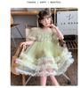 Girls' Summer Dress 2026 New Style Children's Western-style Girls' Summer Dress Three-dimensional Flower Mesh Princess Dress