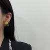 Color jelly feeling dopamine flower lively cute girl stud earrings fashion niche simple retro geometric earrings
