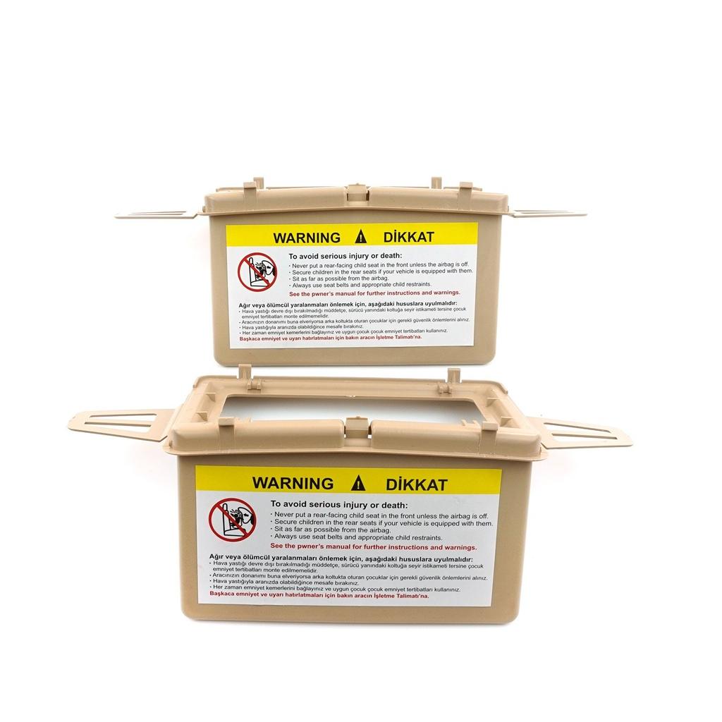 BDP545 Sonnenblende Spiegelabdeckung Set TAN für Mercedes W210 W211 2108102510 2118100410