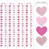 4m Valentine Heart Garland String Hanging Decoration Red Pink Heart Banner Romantic Wedding Engagement Valentine's Day Decor