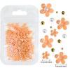 3D Flower Nail Art Decor Charms Set Glitter Rhinestones Mixed Colors Assorted Sizes for DIY Nail Art Party Makeup Use
