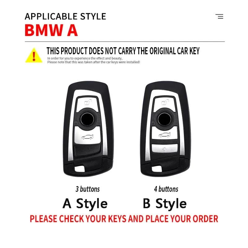 Car Sticker Hot 2025 Car Key Case Cover Shell Key Case Keychain Accessories for BMW 1 3 5 7 Series X1 X3 X4 F20 F30 F18 F25 M3 M