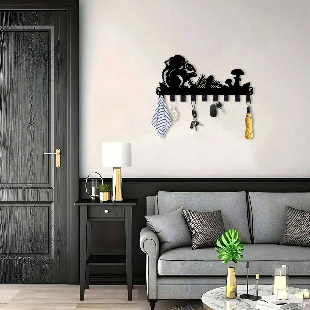 Heavy Duty Key Hanger Wall Mounted Entryway Organizer for Keys Hats and Coats Kitchen Bathroom Outdoor Porch Gift