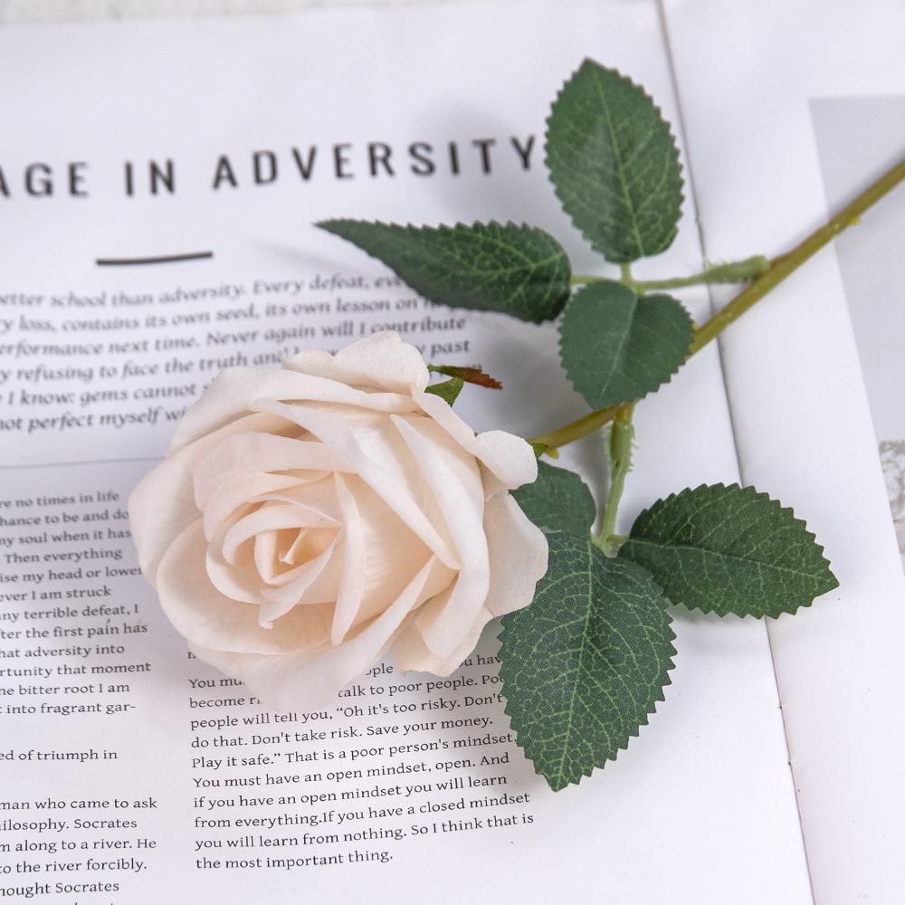 Artificial Rose, Single Hand Feel Velvet Rose, Waterfall Flower Wall, Home and Wedding Decoration Arrangement, Artificial Flower