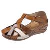  Beauty Shoes Hollow Large Size Wedge Heel Women Sandals